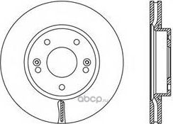 Тормозной диск Hyundai / KIA. Артикул 517121H100