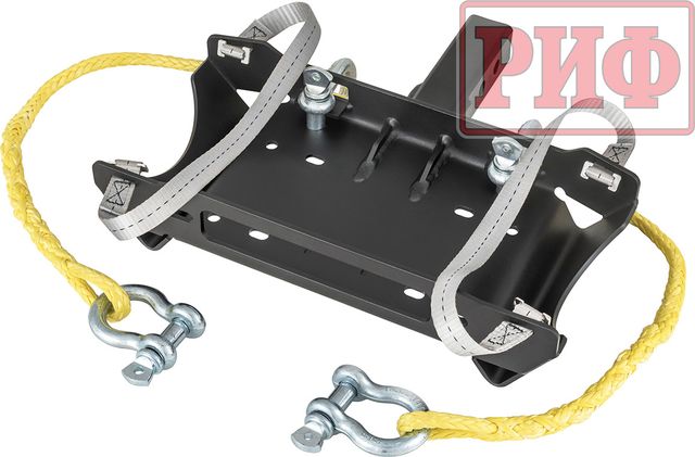 Площадка съёмная РИФ для переносной лебёдки под квадрат, облегчённая, с ручками. Артикул RIF000-30016-R
