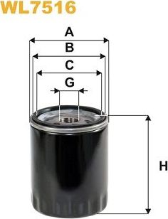 Масляный фильтр WIX Filters. Артикул WL7516