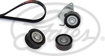 Приводной ремень поликлиновой с роликами (комплект) Gates Micro-V® UNIQUE FIT для Opel Cascada 2013-2015. Артикул K016PK1843XS