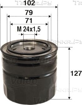 Масляный фильтр Valeo для Mazda B-series V 1999-2006. Артикул 586044