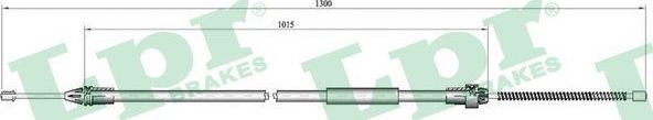 Трос ручника (тросик ручного тормоза) LPR. Артикул C0135B