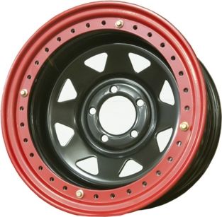Колёсный диск OFF-ROAD Wheels стальной штампованный черный с бедлоком 5x114,3 8xR15 d84 ET-19 для Jeep Cherokee. Артикул 1580-54384BL-19-BDL