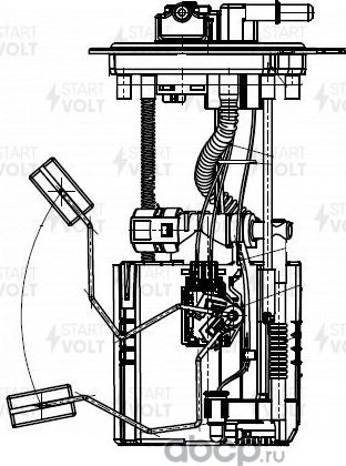 Бензонасос (топливный насос) StartVOLT. Артикул SFM 1443