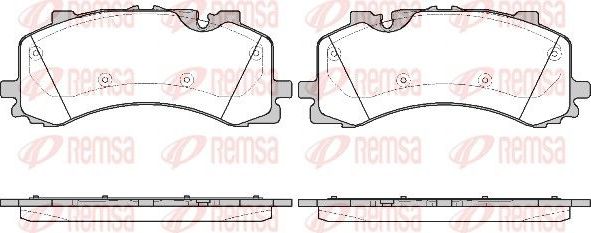 Тормозные колодки Remsa. Артикул 1744.00