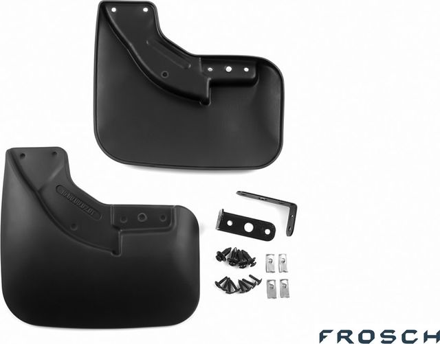 Брызговики Frosch (в пакете) задняя пара для Ford Transit III 2014-2026. Артикул NLF.16.60.E18