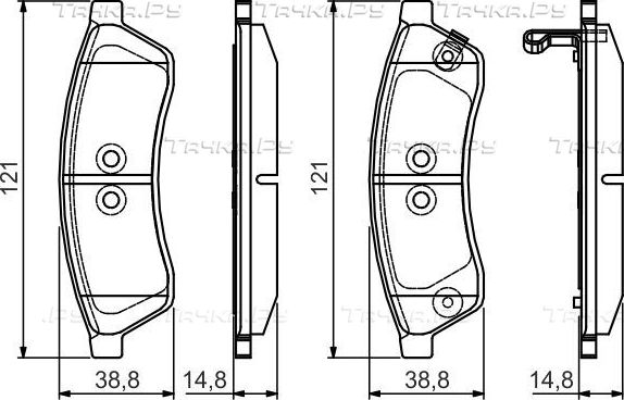 Тормозные колодки Bosch. Артикул 0 986 495 168
