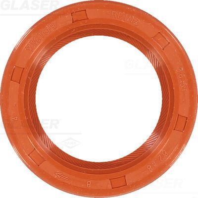 Сальник коленвала Glaser (MVG (кремнийорганический каучук)). Артикул P76079-01