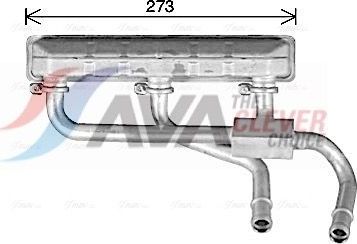 Радиатор отопителя (печки) AVA. Артикул BW6600