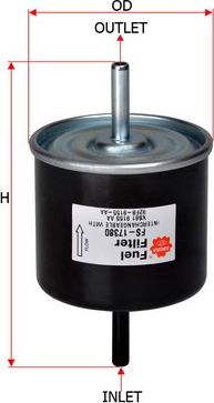 Топливный фильтр Sakura для Ford Fiesta IV 1995-2003. Артикул FS-17380