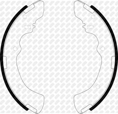 Тормозные колодки NiBK задние для Mitsubishi Delica IV 1995-2000. Артикул FN6721