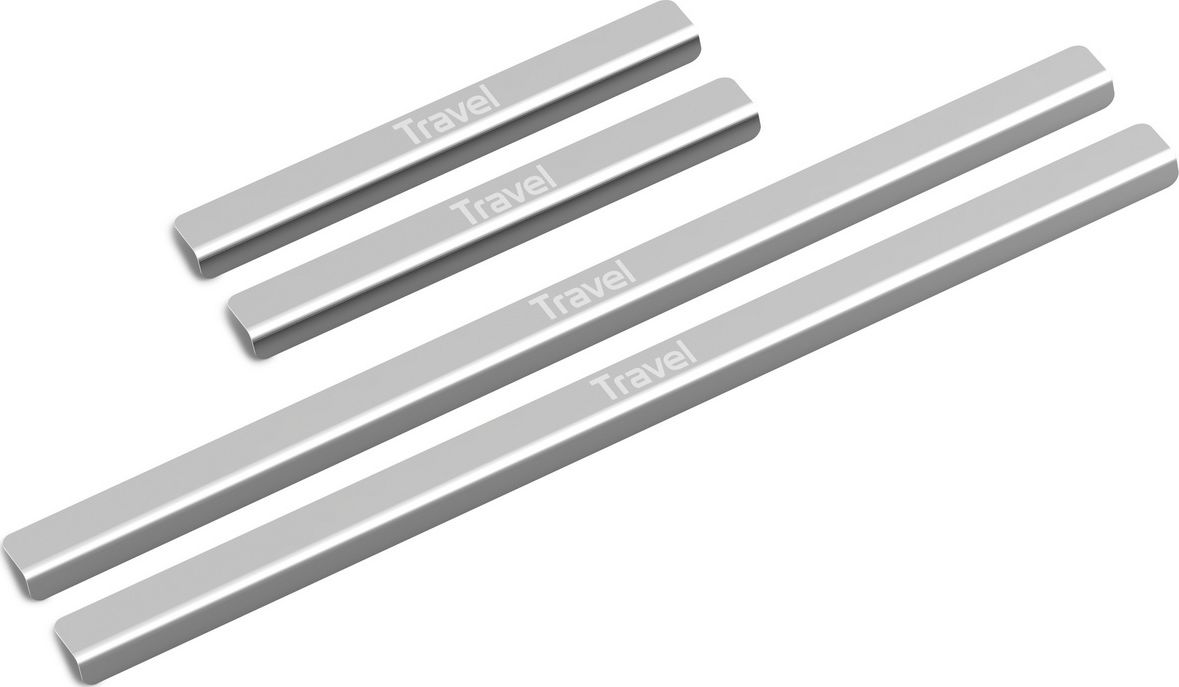 Накладки на пороги AutoMax для Lada Niva Travel 2021-2026. Артикул AMLATRA01