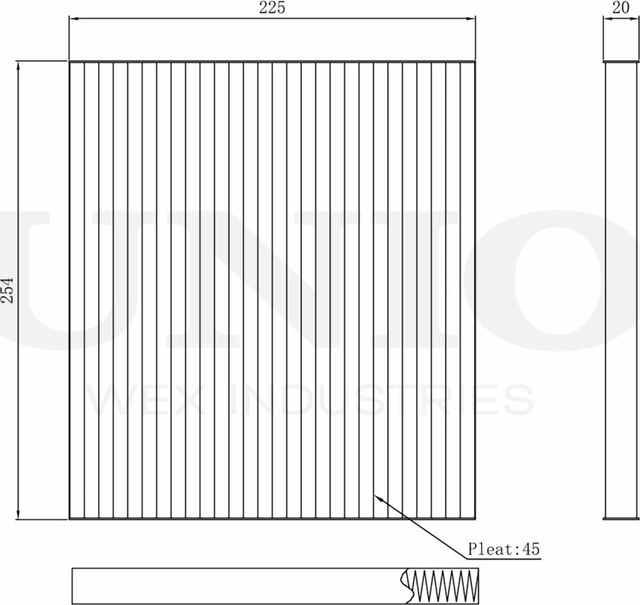 Фильтр салона (Unio). Артикул FLT-40035