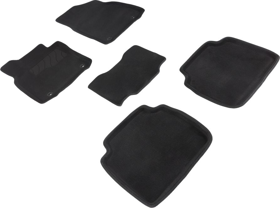 Коврики Seintex 3D ворсовые для салона Lexus ES VII 2018-2026 ЧЕРНЫЕ. Артикул 96465