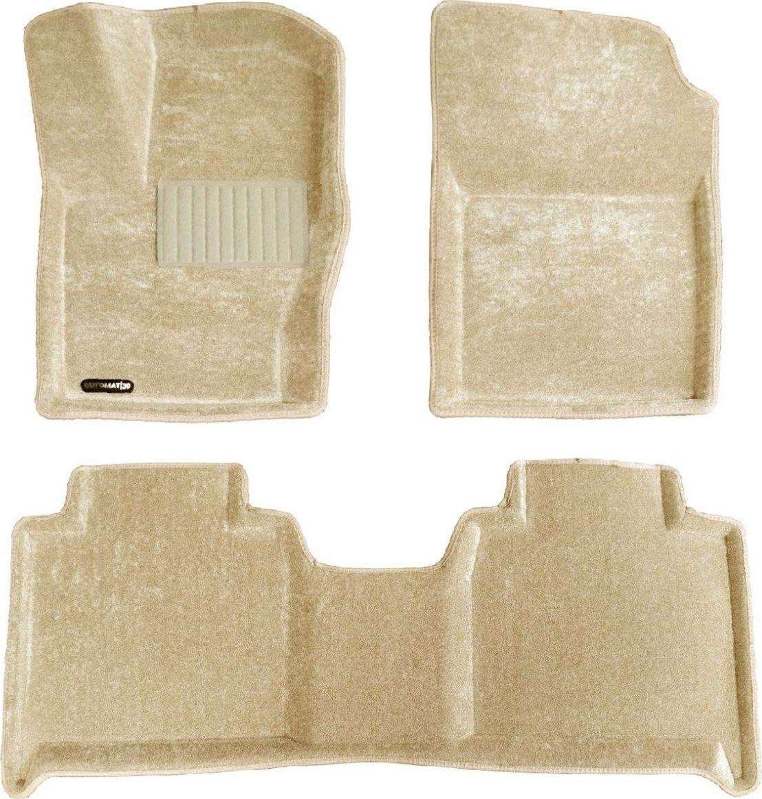 Коврики текстильные Euromat 3D Business для салона Tank 500 2023-2026 БЕЖЕВЫЕ. Артикул EMC3D-004910T