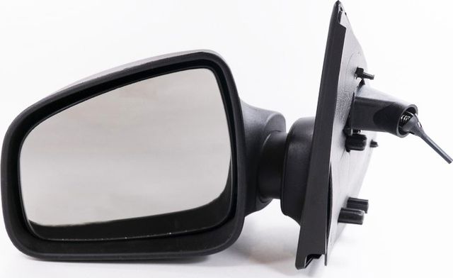 Зеркало левое Renault Logan 2 (2014-нв) без повторителя, механическое, текстурно (Грандриалавто). Артикул GR01107