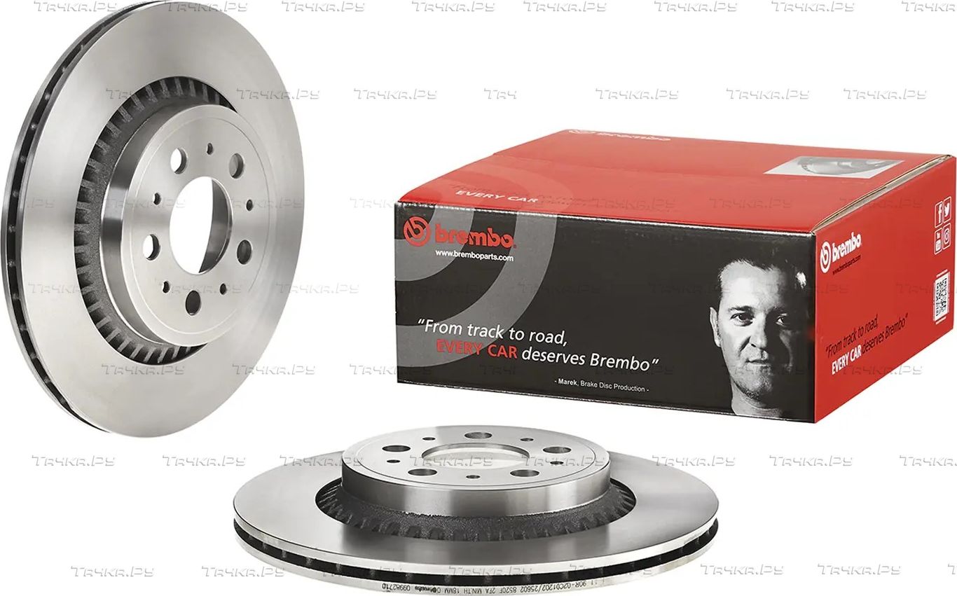 Тормозной диск Brembo PRIME LINE задний для Volvo XC90 I 2002-2014. Артикул 09.9827.10