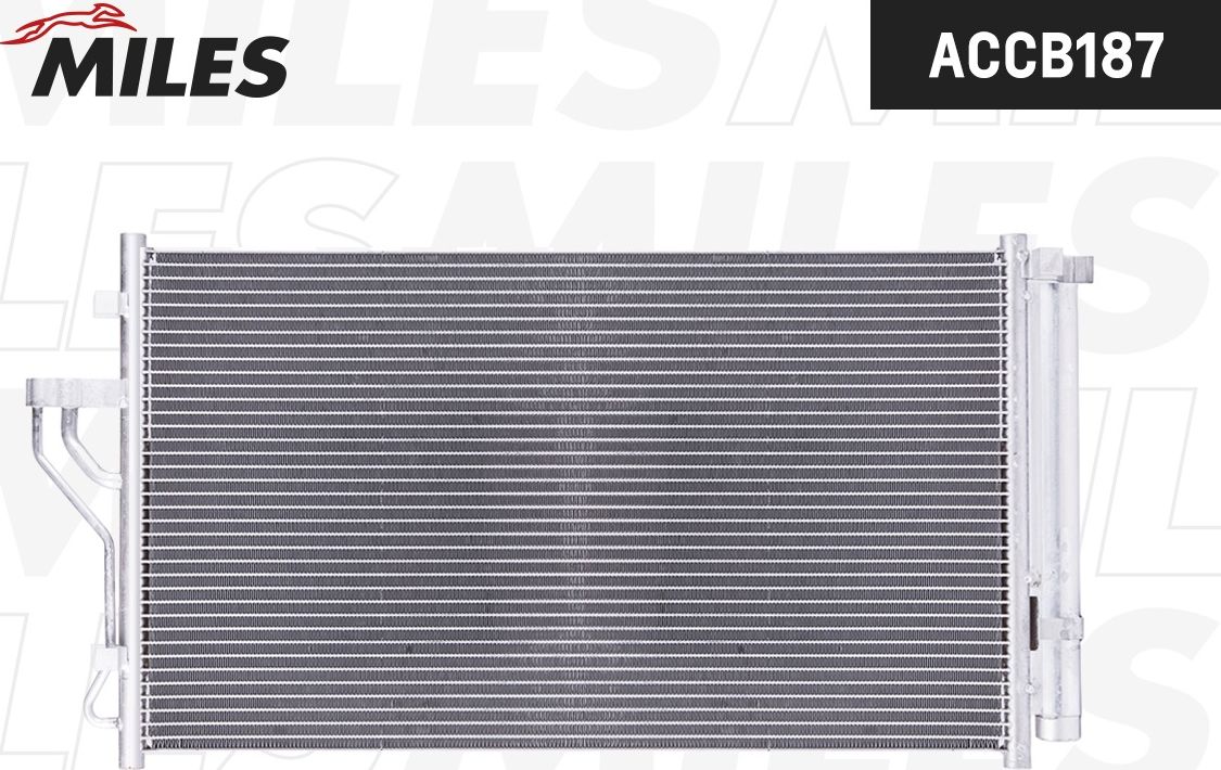 Радиатор кондиционера (конденсатор) Miles (алюминий). Артикул ACCB187