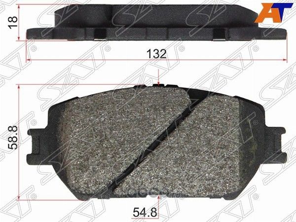 Колодки тормозные FR TOYOTA CAMRY 01-WISH 03- (SAT). Артикул ST0446533240