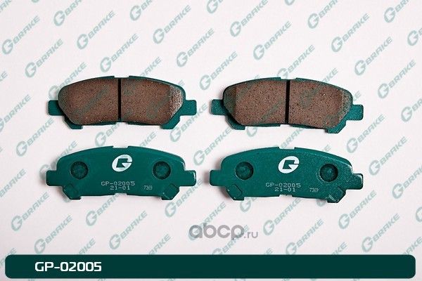 Колодки тормозные дисковые (G-Brake). Артикул GP02005