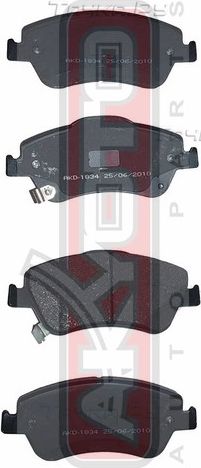 Тормозные колодки Akyoto Packing AKYOTO. Артикул AKD-1834