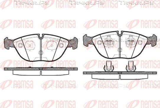 Тормозные колодки Remsa передние для Audi A8 I (D2) 1996-2002. Артикул 0597.00
