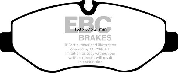 Тормозные колодки EBC Brakes. Артикул DP41926R