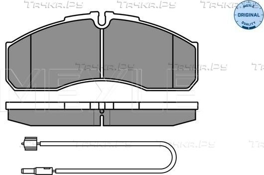 Тормозные колодки Meyle Original передние для IVECO Daily III 2001-2006. Артикул 025 291 6020/W