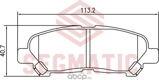 Колодка торм диск зад (Segmatic). Артикул SGBP2727