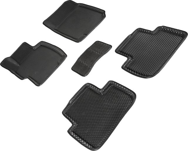 Коврики Seintex 3D EVA ромб для салона Honda Accord VII 2002-2008 ЧЕРНЫЕ. Артикул 95291