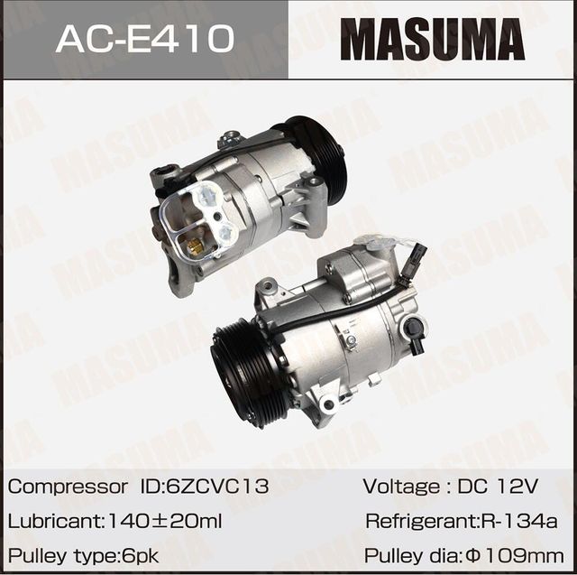 Компрессоры кондиционера MASUMA, OPEL ASTRA-J, ASTRA GTC / A16LET, A16XER Masuma. Артикул ACE410