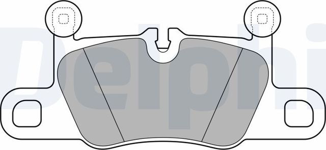 Тормозные колодки Delphi (Low-Metallic). Артикул LP3614