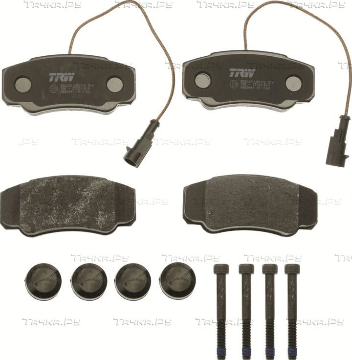 Тормозные колодки TRW COTEC задние для Nissan Cabstar F24M, F24W 2006-2013. Артикул GDB3441