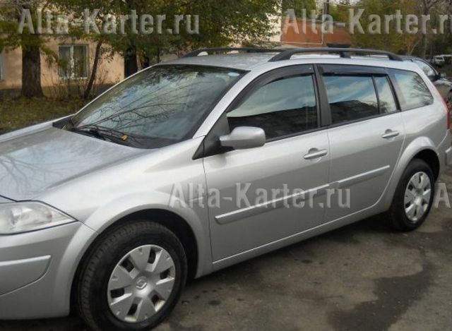 Дефлекторы Cobra Tuning для окон Renault Megane II универсал 2002-2008. Артикул R10902
