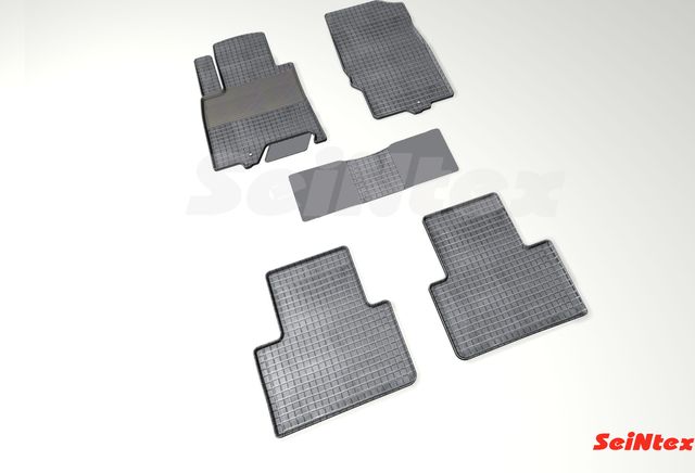 Коврики резиновые Seintex с узором сетка для салона Infiniti QX50 2014-2026. Артикул 88262