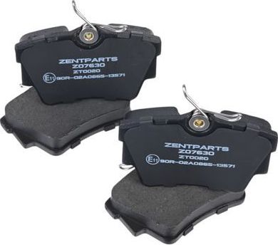 Тормозные колодки Zentparts. Артикул Z07630