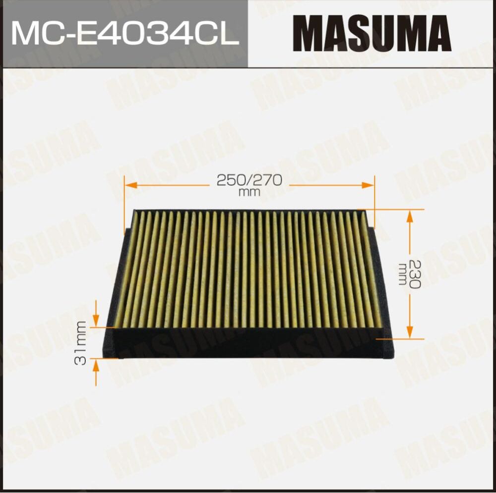 Салонный фильтр угольный(1/20) (Masuma). Артикул MCE4034CL