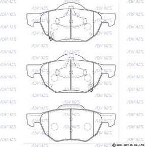 Тормозные колодки Advics. Артикул SN987P