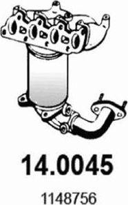 Катализатор Asso передний для Mazda 2 I (DY) 2003-2007. Артикул 14.0045