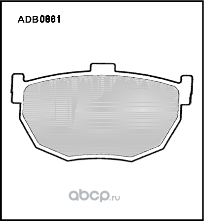 Колодки тормозные HYUNDAI Elantra (00-) задние (4шт.) ALLIED NIPPON Allied Nippon. Артикул ADB0861