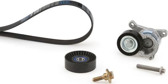 Приводной ремень поликлиновой с роликами (комплект) Gates Micro-V® Kit для Citroen C8 I 2002-2004. Артикул K016PK1190