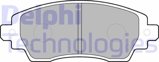Тормозные колодки Delphi (Low-Metallic) передние для Toyota Corolla E110 1997-2002. Артикул LP1560