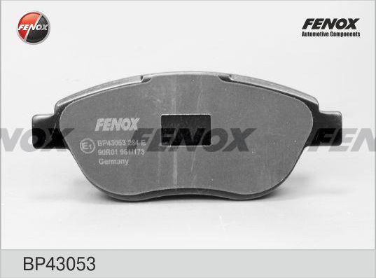 Тормозные колодки Fenox передние для Citroen Berlingo II 2008-2019. Артикул BP43053