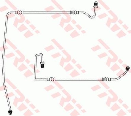 Тормозной шланг TRW задний правый внешний для Renault Megane II 2002-2010. Артикул PHD1169