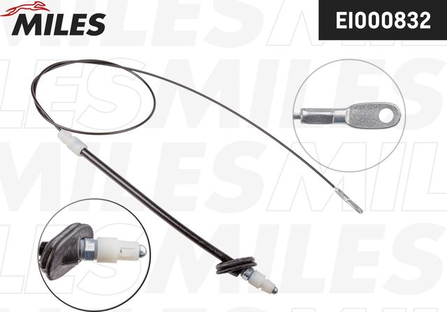 Трос ручника (тросик ручного тормоза) Miles передний для Volkswagen Crafter I 2006-2016. Артикул EI000832