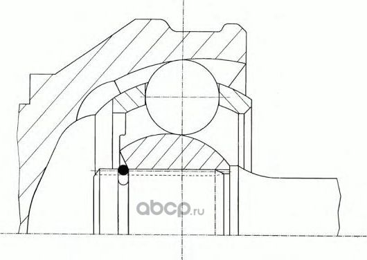 Комплект ШРУСа (GKN). Артикул 23691