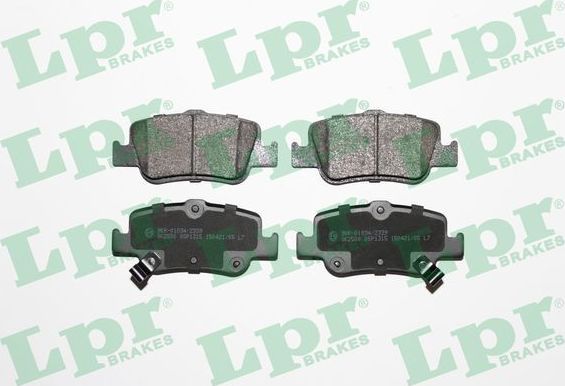 Тормозные колодки LPR. Артикул 05P1315