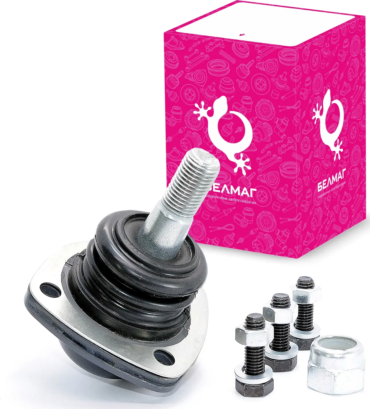 Опора шаровая ВАЗ-2101 нижняя с крепежом БЕЛМАГ (Belmag). Артикул BM0363