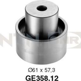 Направляющий (ведущий) ролик ремня ГРМ NTN / SNR. Артикул GE358.12