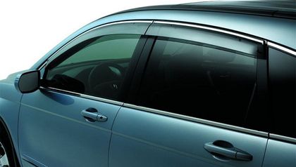 Дефлекторы Alvi-Style для окон (с хром. молдингом; Mugen) Mazda 3 II седан 2009-2013. Артикул ALV154